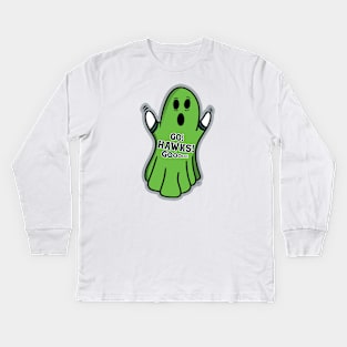 Ghost Seattle Seahawks Kids Long Sleeve T-Shirt